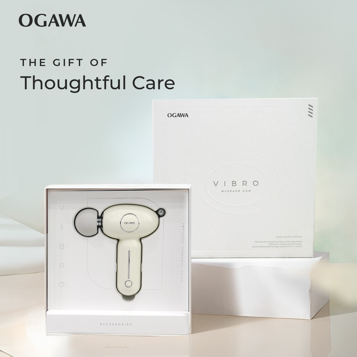 OGAWA Vibro Heat Compression Massage Gun - OGAWA